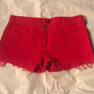 Red shorts